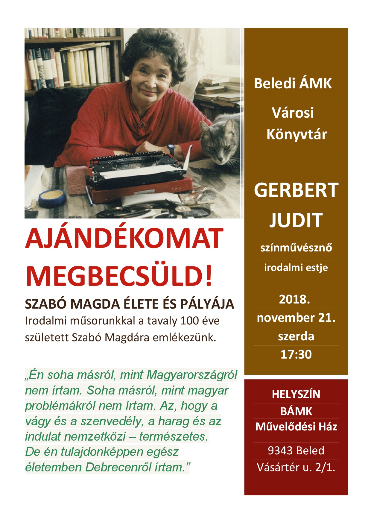 Ajandekomat megbecsuld